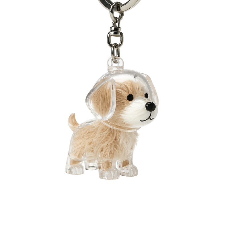Nøglering med Hundedesign | 3-pak Mindesmærke