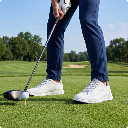 Golfsko til mænd med støddæmpning og vandafvisende design