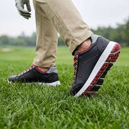 Golfsko til mænd med støddæmpning og vandafvisende design