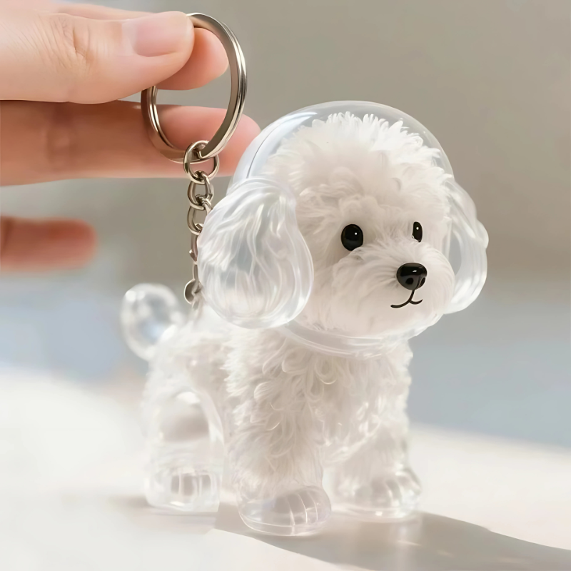 Nøglering med Hundedesign | 3-pak Mindesmærke