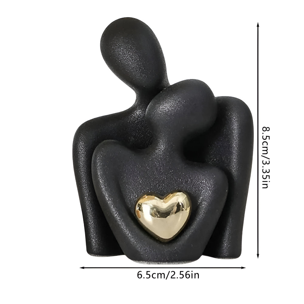 Minimalistisk parfigur med glat overflade