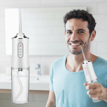 Elektrisk mundskyller med 3 trykniveauer og 360° dyse
