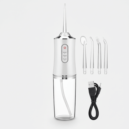 Elektrisk mundskyller med 3 trykniveauer og 360° dyse