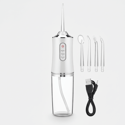 Elektrisk mundskyller med 3 trykniveauer og 360° dyse