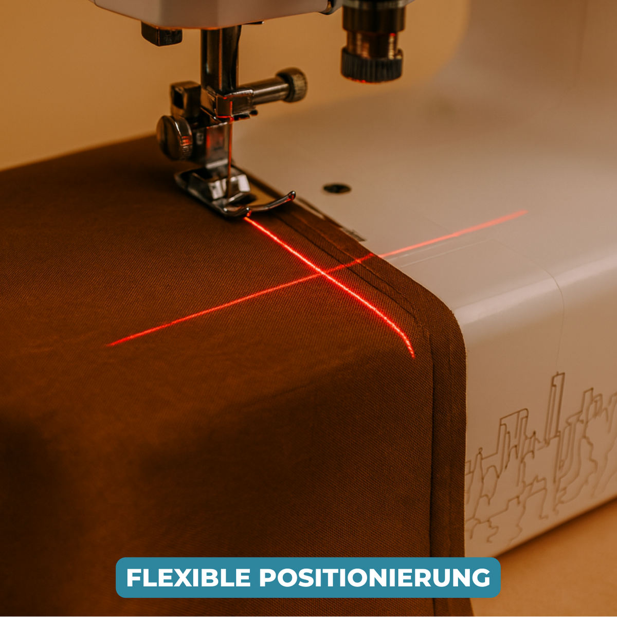 Sypositioneringslaser med punkt, linje og kryds – 360° fleksibel