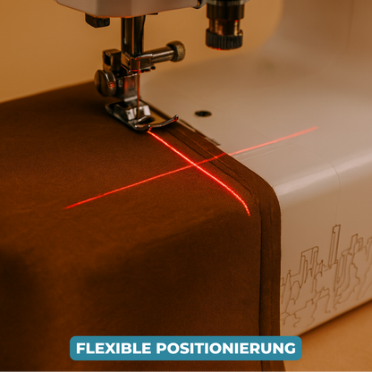 Sypositioneringslaser med punkt, linje og kryds – 360° fleksibel