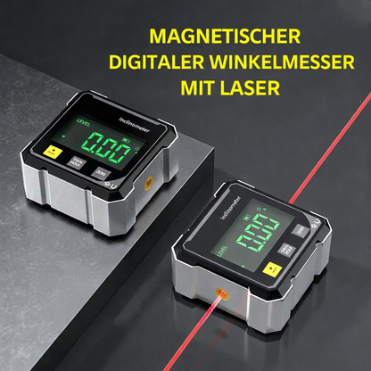 Digital hældningsmåler med magnet og laser