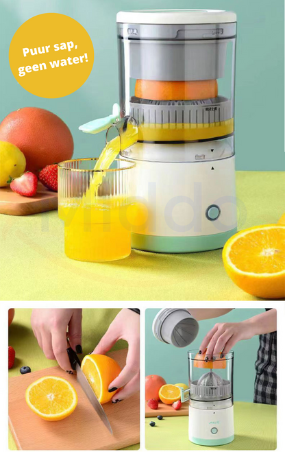 Trådløs elektrisk citruspresser i rustfrit stål – 240 × 113 mm