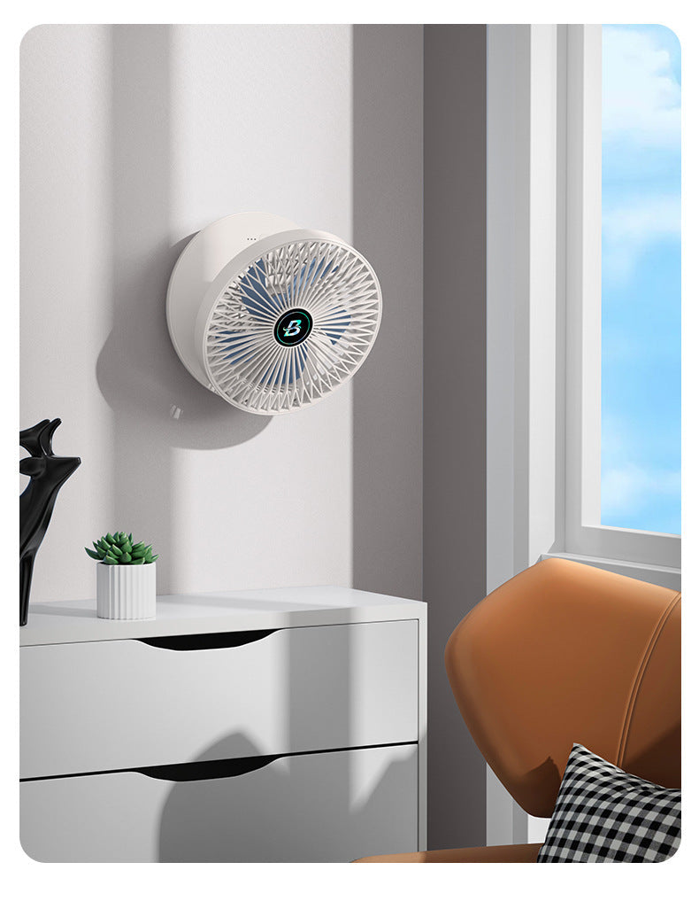 Kompakt justerbar ventilator til luftcirkulation