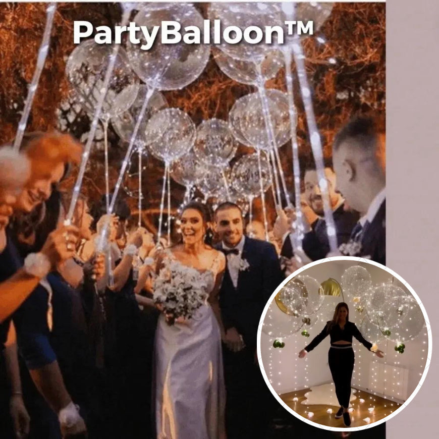 Genanvendelige LED-balloner til festdekoration