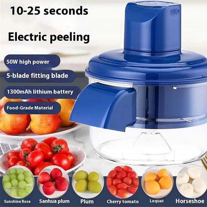 Elektrisk frugtskræller med 50 W motor og 5 blade