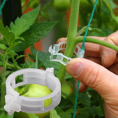 Genanvendelige plantestøtteklemmer i plast – 1 tomme