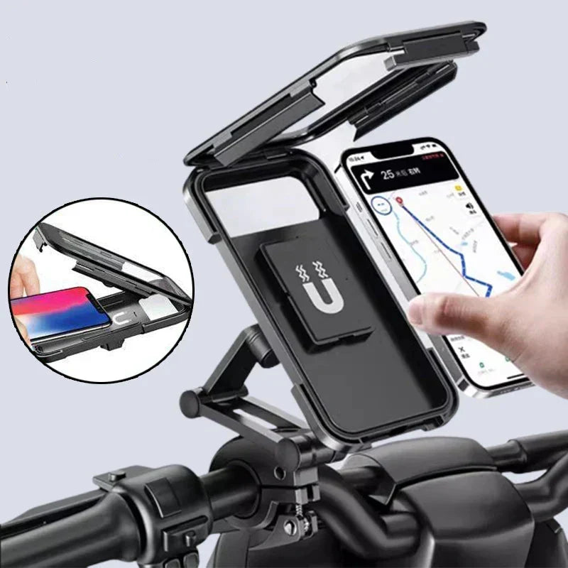 Vandtæt powerbankholder til cykel med touchvindue