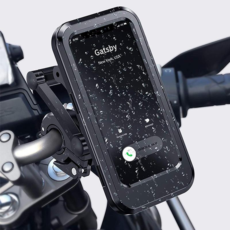 Vandtæt powerbankholder til cykel med touchvindue