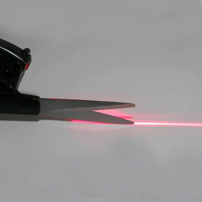 Saks i rustfrit stål med laserføring