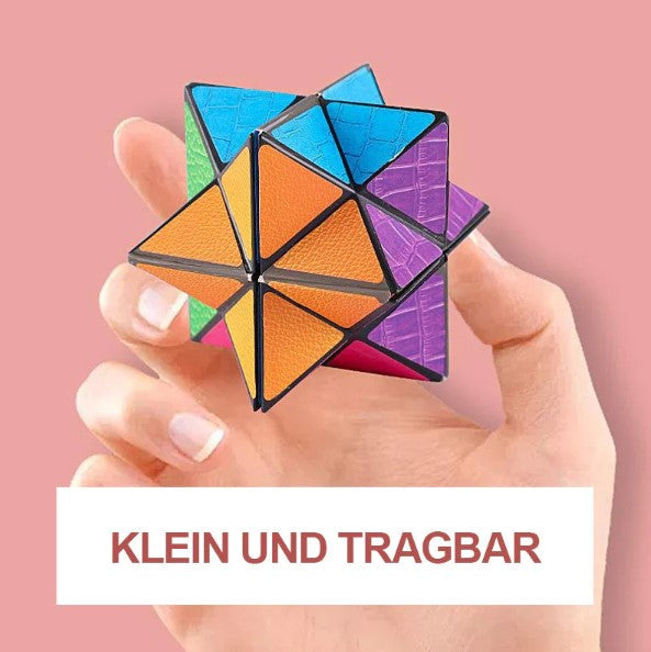 Foldbart pyramidepuslespil med 4 motiver