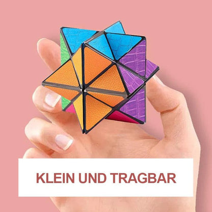 Foldbart pyramidepuslespil med 4 motiver