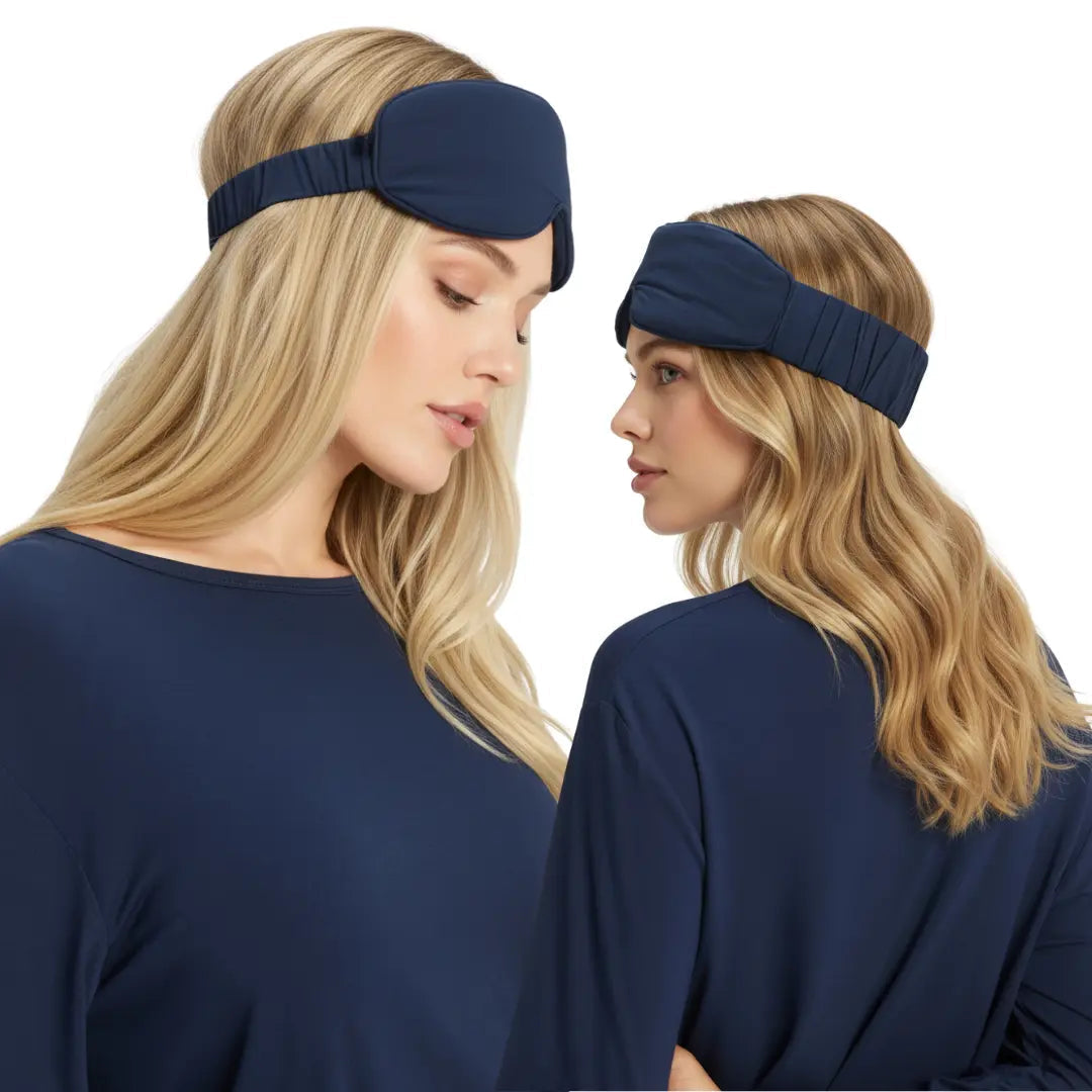 Justerbar sovemaske i bambusbaseret rayon