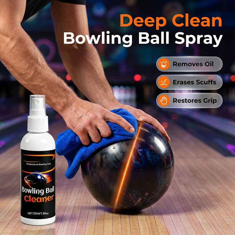 Rengøringssæt til bowlingkugle – 50 ml med klud