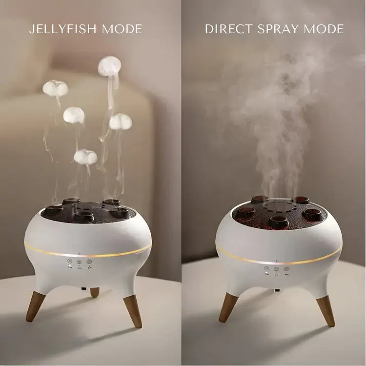 Vandmandsformet aromadiffuser med LED og luftbefugtning