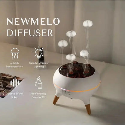 Vandmandsformet aromadiffuser med LED og luftbefugtning