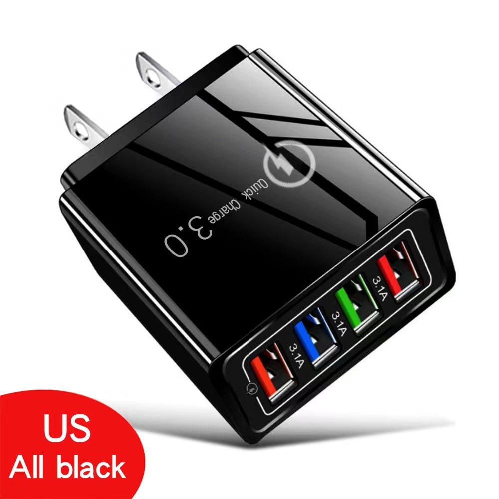 Rejselader med 4 USB-porte – 3,1 A pr. port