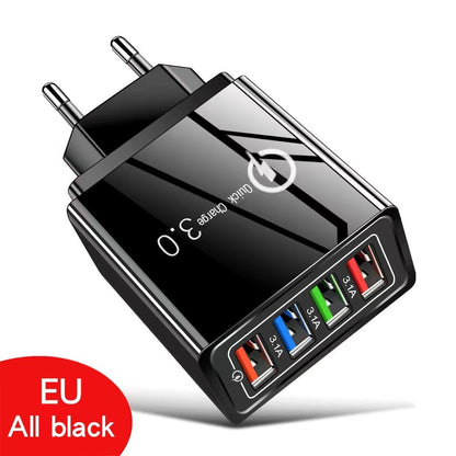 Rejselader med 4 USB-porte – 3,1 A pr. port