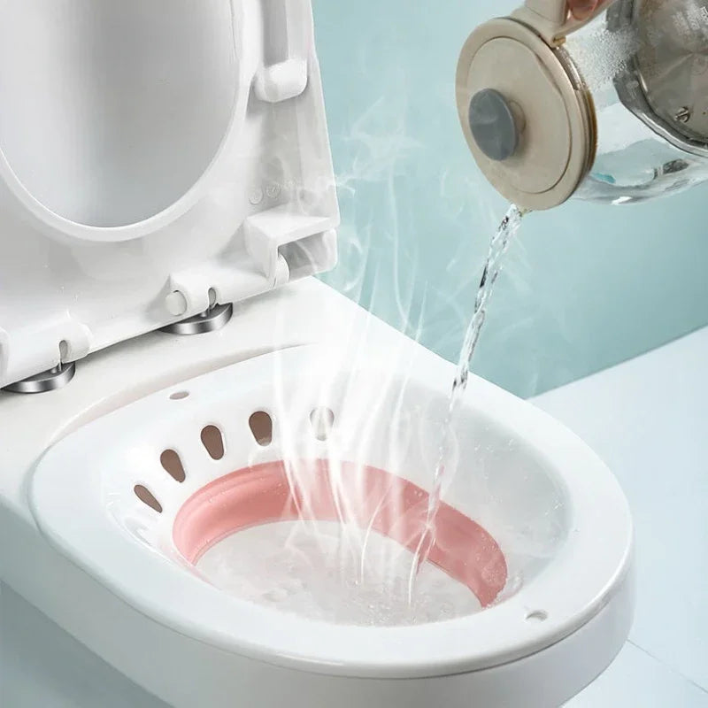 Sammenklappeligt Siddebad til Toilet for Gravide og Ældre