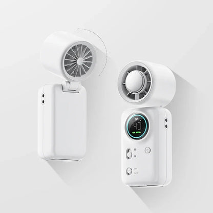 Genopladelig miniventilator med 100 hastigheder og LED-display