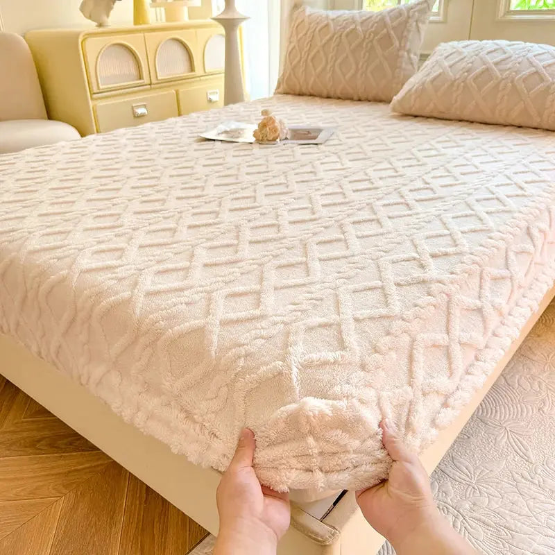 Faconlagen med blød fleeceoverflade og elastikkant