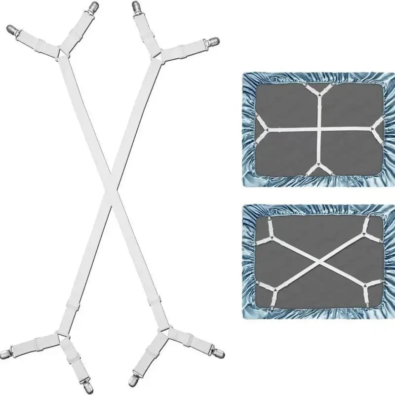 Justerbare lagenstropper med metalklemmer – 2 stk.