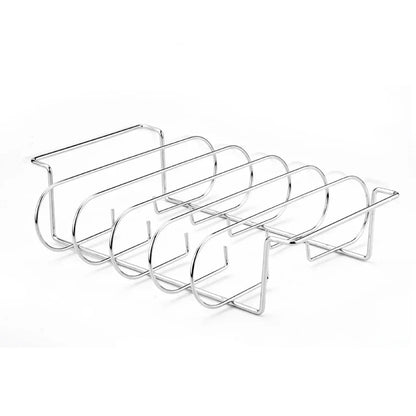 Grillstativ til spareribs med 4 pladser – 31 × 25,5 × 8 cm