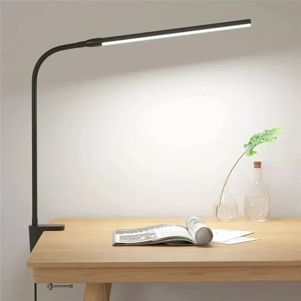 Dobbelt LED-skrivebordslampe med dæmpning og USB