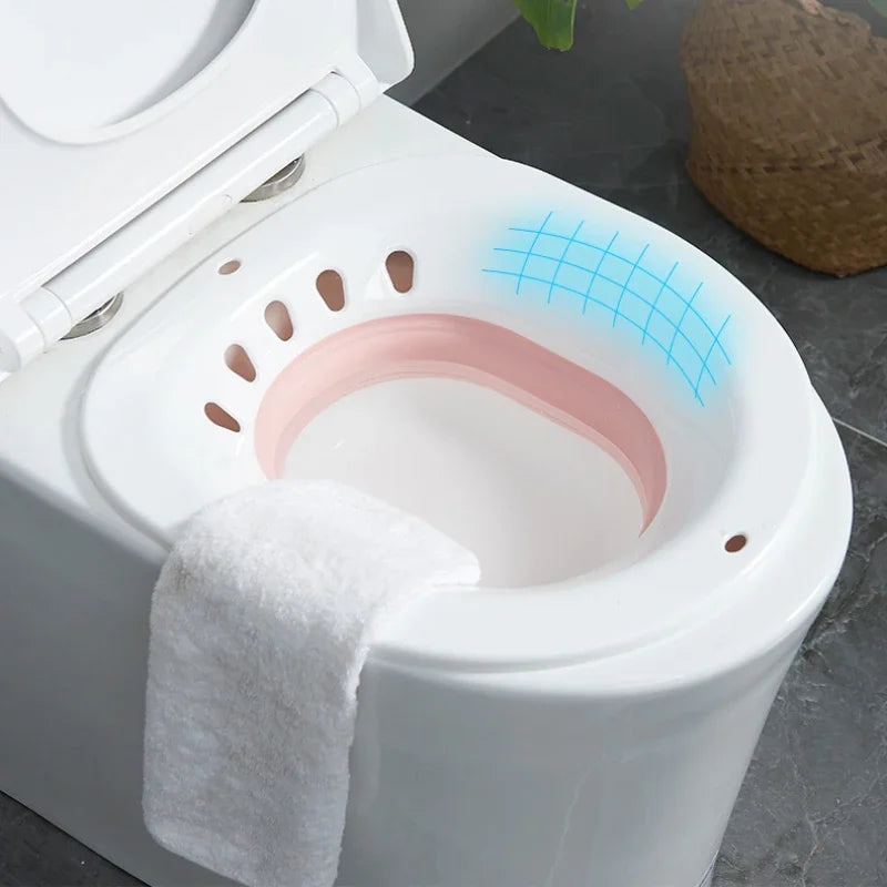 Sammenklappeligt Siddebad til Toilet for Gravide og Ældre