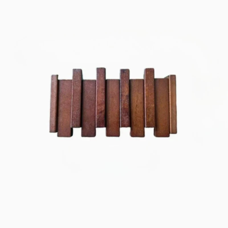 Knagerække i træ med foldbare klavertangenter – 4 eller 6 kroge