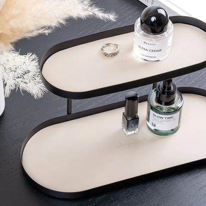 Bordhylde til kosmetik med 2 niveauer – metal