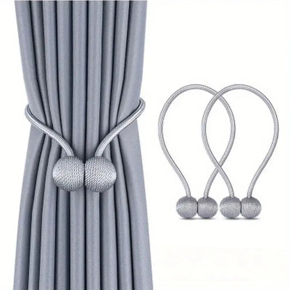 Magnetiske gardinholdere med snor – 2 stk.