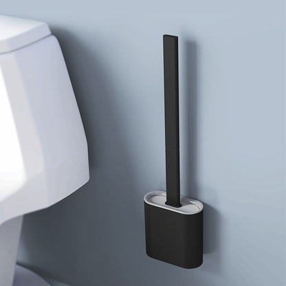 Silikone Toiletbørste med Holder til Effektiv Toilet Rengøring