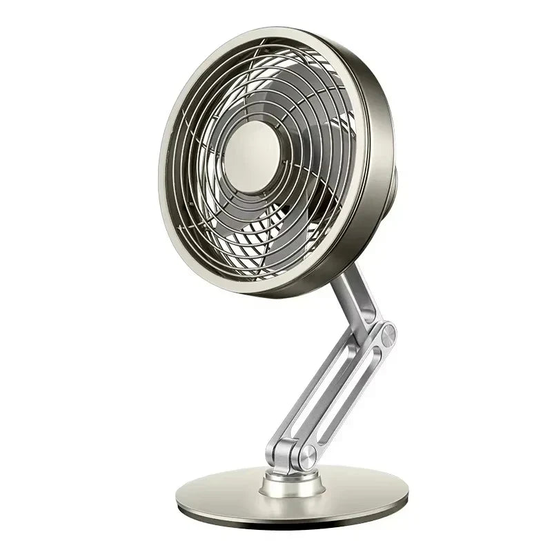 Genopladelig miniventilator i aluminium med 3 hastigheder