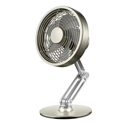 Genopladelig miniventilator i aluminium med 3 hastigheder