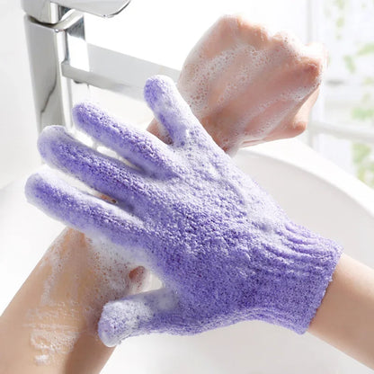 Eksfolierende badehandsker – 2 par