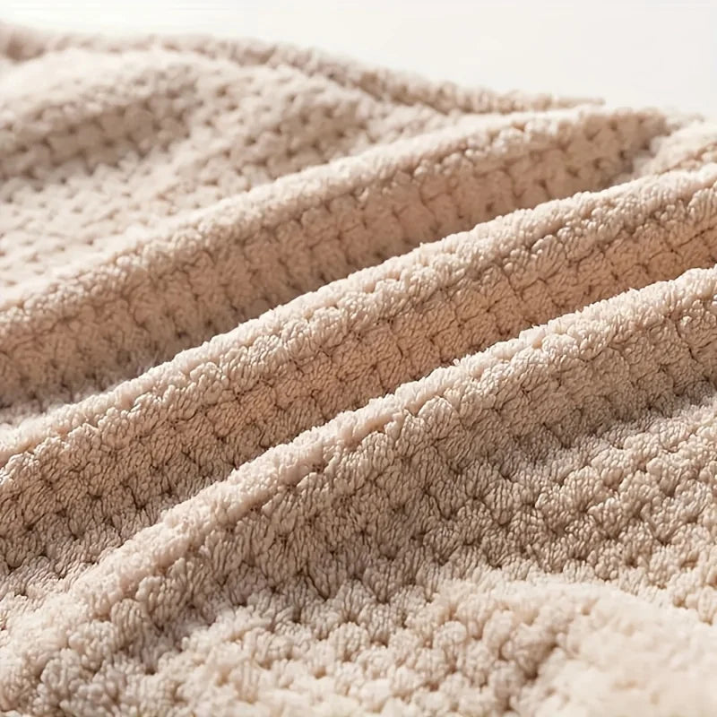 Håndklædesæt i mikrofiber med krops- og hårvikle – 2 dele