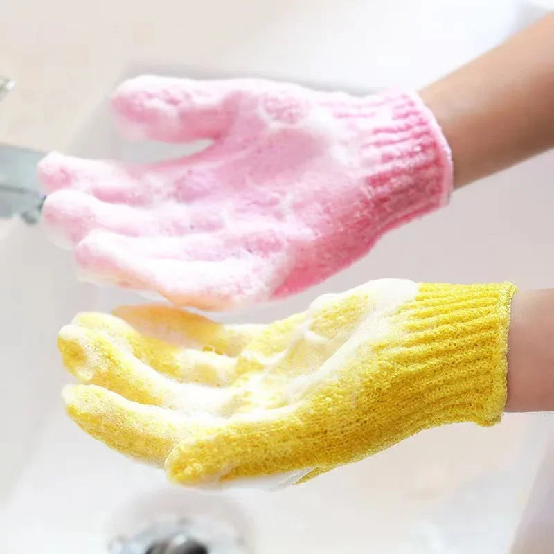 Eksfolierende badehandsker – 2 par