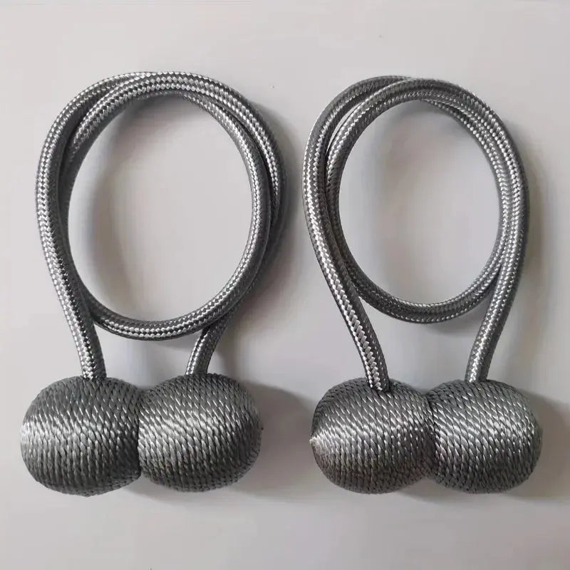 Magnetiske gardinholdere med snor – 2 stk.
