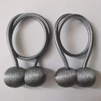 Magnetiske gardinholdere med snor – 2 stk.