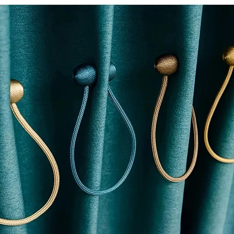 Magnetiske gardinholdere med snor – 2 stk.
