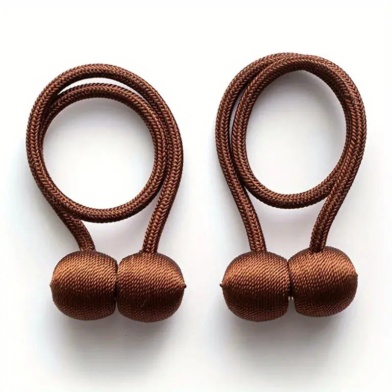Magnetiske gardinholdere med snor – 2 stk.