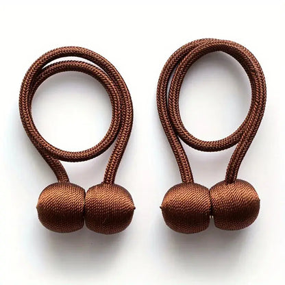 Magnetiske gardinholdere med snor – 2 stk.