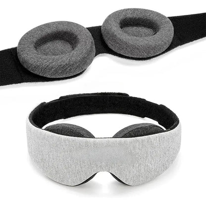 Formet 3D-sovemaske med justerbar rem
