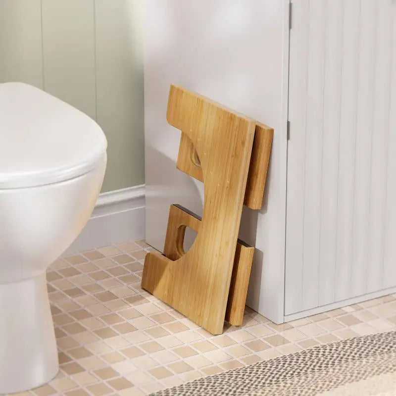 Sammenklappelig toiletskammel i bambus
